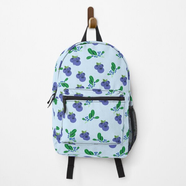 Item preview, Blueberry Pie and blueberry leaves, Aqua blue designed and sold by Escapene.