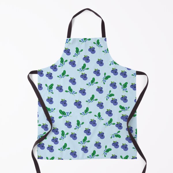 Item preview, Blueberry Pie and blueberry leaves, Aqua blue designed and sold by Escapene.