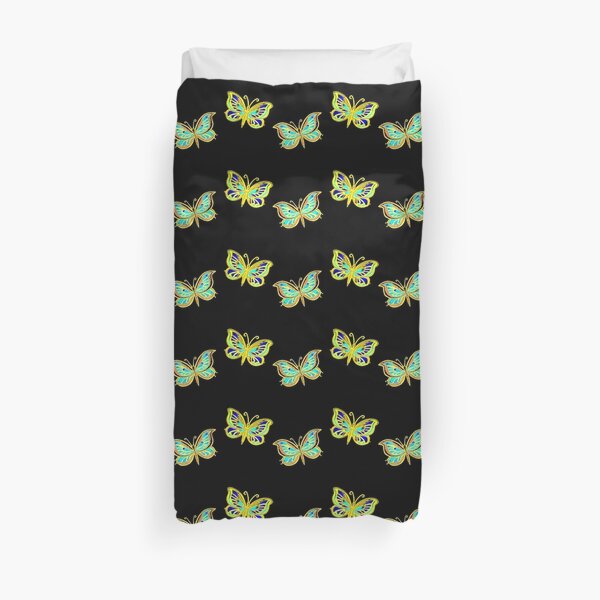 Butterflies Night Flight Duvet Cover