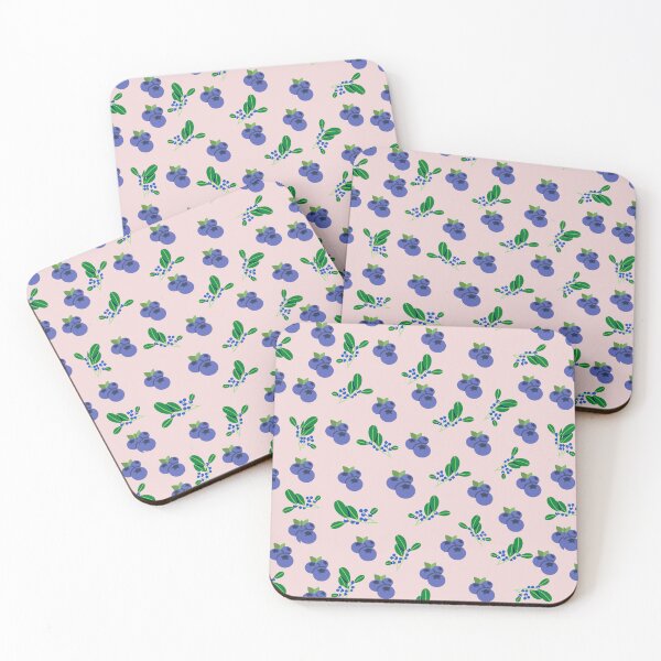 Item preview, Blueberry Pie and blueberry leaves, light brown designed and sold by Escapene.