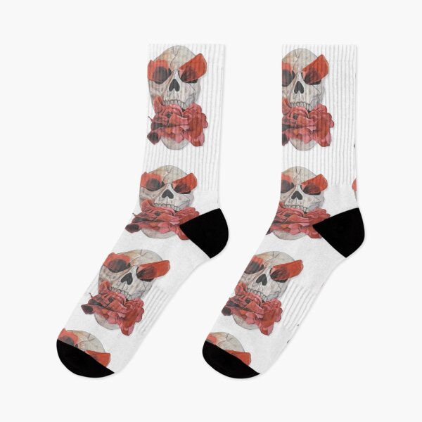 Item preview, Skull Eating Roses designed and sold by aprilwebbartist.
