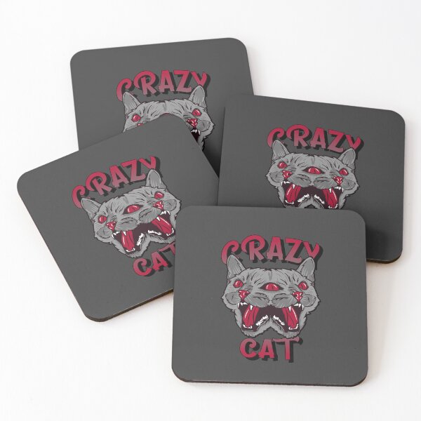 Item preview, Crazy cat animal design  designed and sold by sreckov-desig.
