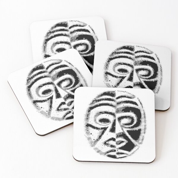 Item preview, Ying yang grunge mask design in black designed and sold by Anomalypark.