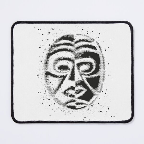 Item preview, Ying yang grunge mask design in black designed and sold by Anomalypark.