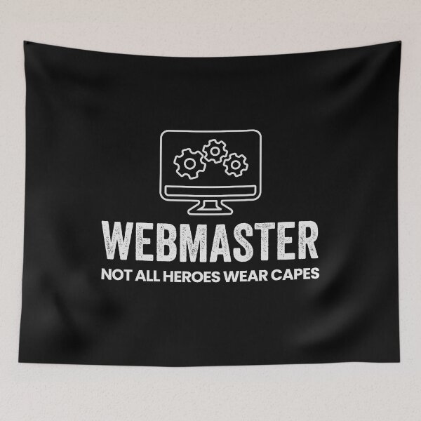 Item preview, Webmaster - Not All Heroes Wear Capes designed and sold by GeeksUnique.