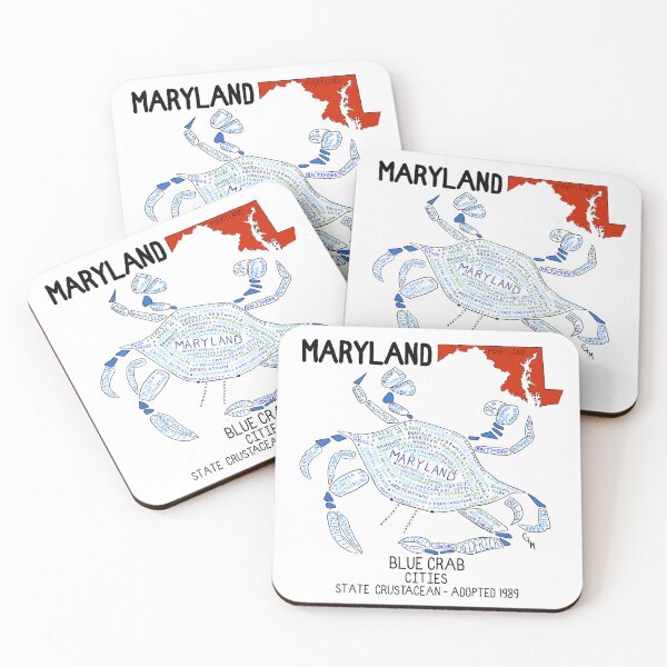 Item preview, Maryland - Blue Crab - Cities and towns - State Symbols designed and sold by Colleen Macomber.