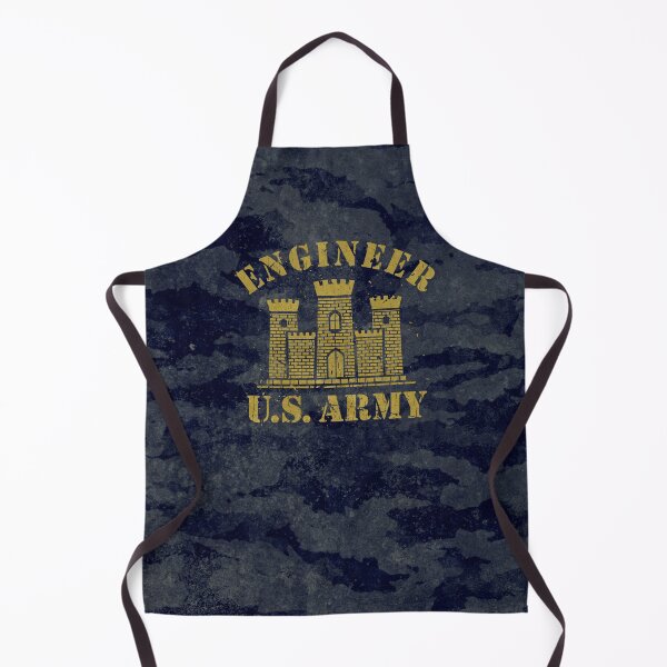 Item preview, Army Engineer Vintage Gold Emblem designed and sold by Royal-Elite.