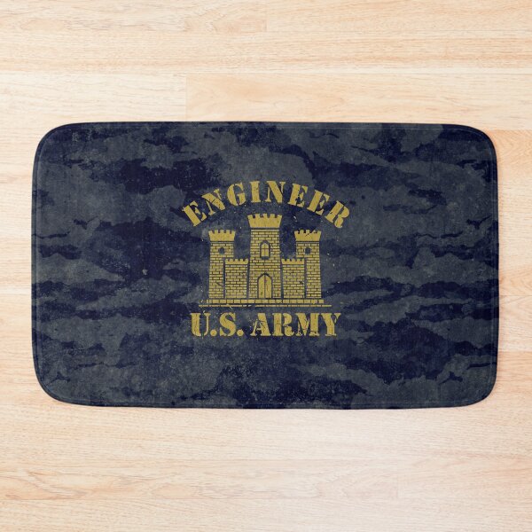 Item preview, Army Engineer Vintage Gold Emblem designed and sold by Royal-Elite.