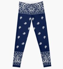 Bandana - Blue - Paisley Bandana Leggings