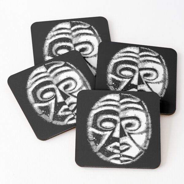 Item preview, Grunge yin yang face in white designed and sold by Anomalypark.