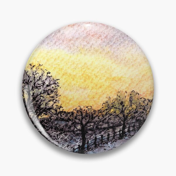 Artikelvorschau, Aquarell Winterlandschaft und Sonnenuntergang entworfen und verkauft von LauraJacome.