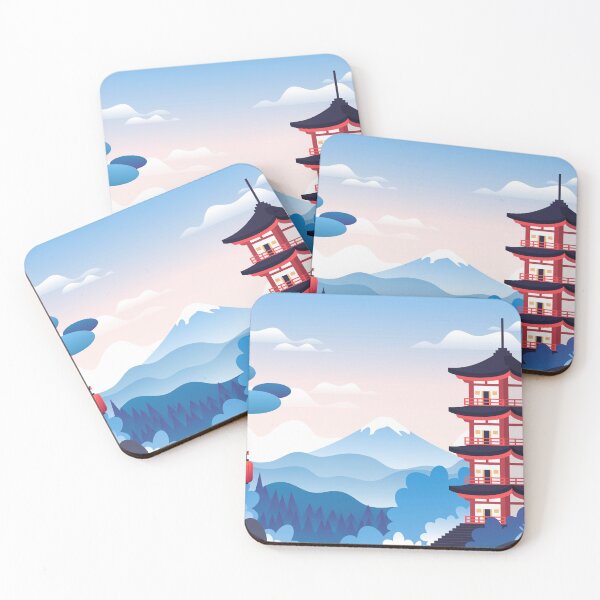 Item preview, Pagoda Mount Fuji scenery designed and sold by jpn insprd.