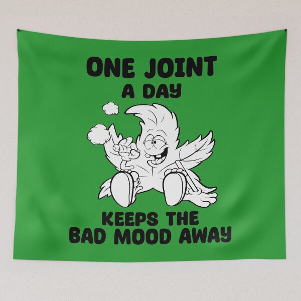 Item preview, One Joint A Day Keeps the Bad Mood Away designed and sold by Lezbo1986.