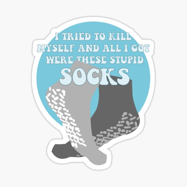 Stupid Socks Sticker for Sale by pickledguts