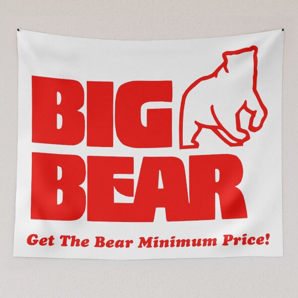 Aperçu de l'œuvre Magasins Big Bear créée et vendue par TeeArcade84.