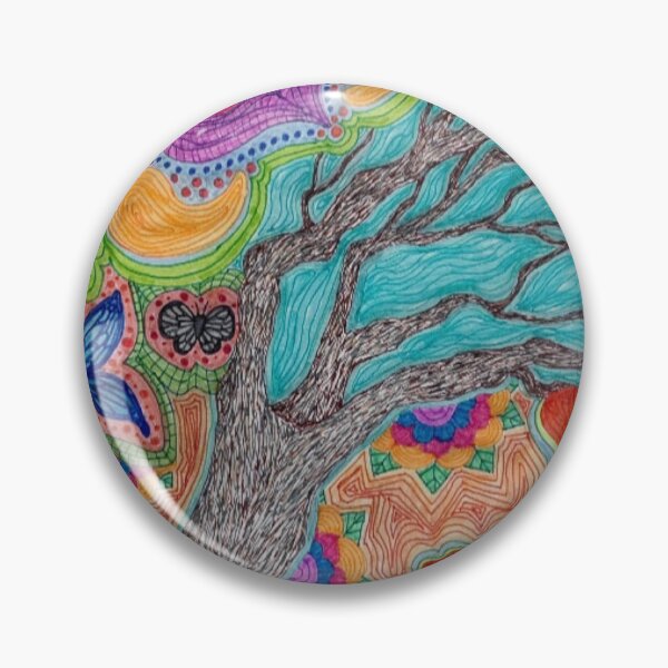 Artikelvorschau, Abstrakte Marker Art mit Baum, „The View Within“ entworfen und verkauft von LuvbuzzArt.