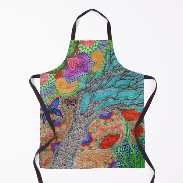 Item preview, Abstract Marker Art with Tree, “The View Within” designed and sold by LuvbuzzArt.