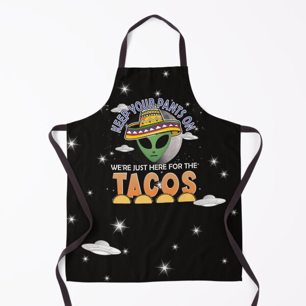 Item preview, Funny Cinco de Mayo Alien - Just Here For The Tacos designed and sold by NoBonesLife.