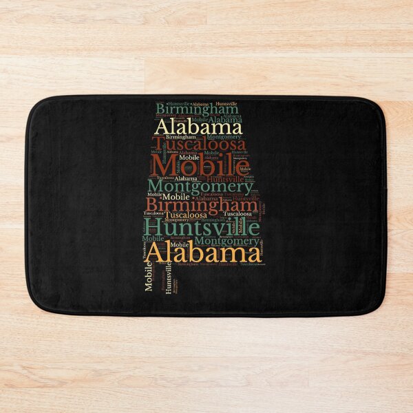 Item preview,  Alabama state map and cities  designed and sold by labatchino10.