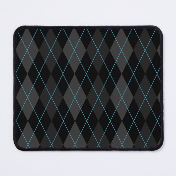 Item preview, Black Argyle Pattern (Blue accent) designed and sold by Arianna Khalil.