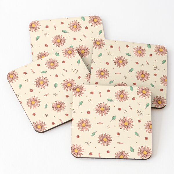 Item preview, retro daisies ivory designed and sold by ofbutterflies.
