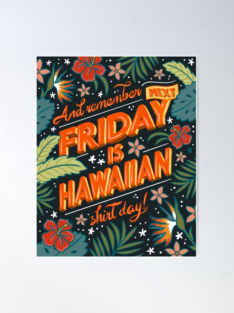 Hawaiian shirt Poster for Sale by kathrynmstein