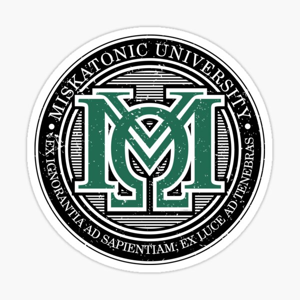 Item preview, MISKATONIC UNIVERSITY CREST DISTRESSED ART designed and sold by WOOFANG.