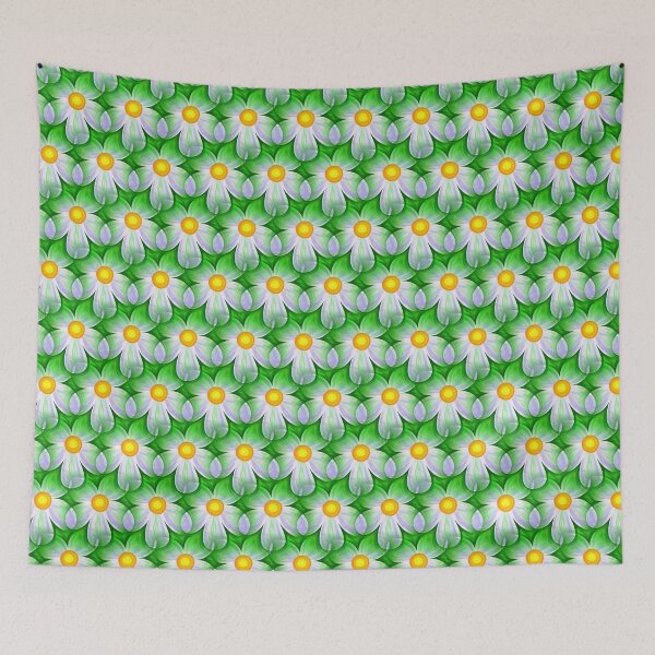 Item preview, All Over White Flowers designed and sold by Jandsgraphics.