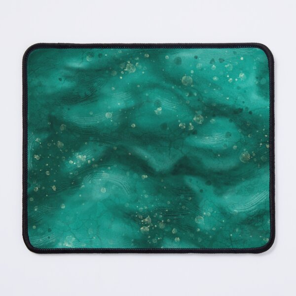 Item preview, Teal abstract painting texture, wavy water effect designed and sold by NadiaChevrel.