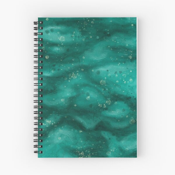 Item preview, Teal abstract painting texture, wavy water effect designed and sold by NadiaChevrel.