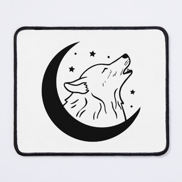 Item preview, wolf moon silhouette designed and sold by SolArt88.
