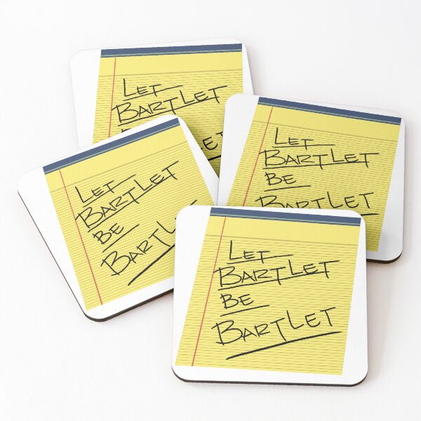 Item preview, Let Bartlet Be Bartlet Notepad - West Wing designed and sold by jessguida.