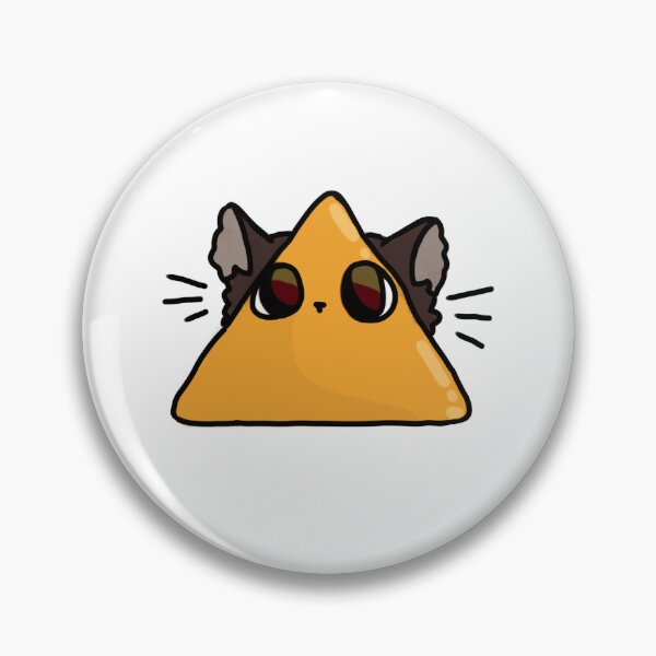 Item preview, Cute dark brown dorito cat sticker ✨ designed and sold by LostInTheRye.