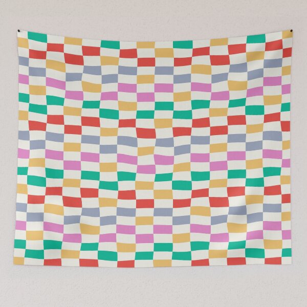 Item preview, Funky Warped Checkerboard designed and sold by tartagain.