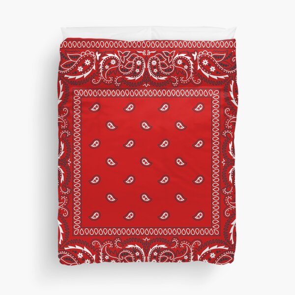 Bandana - Red Duvet Cover