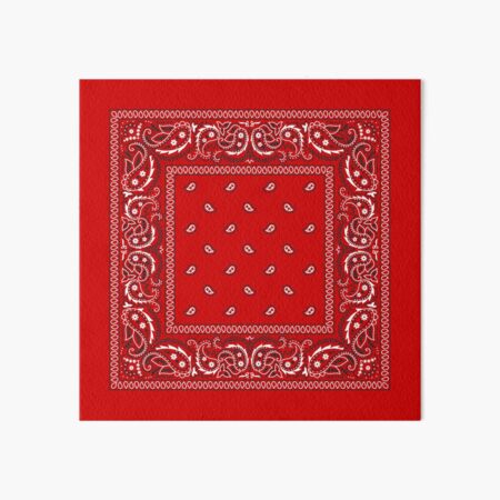 Bandana - Red Art Board Print
