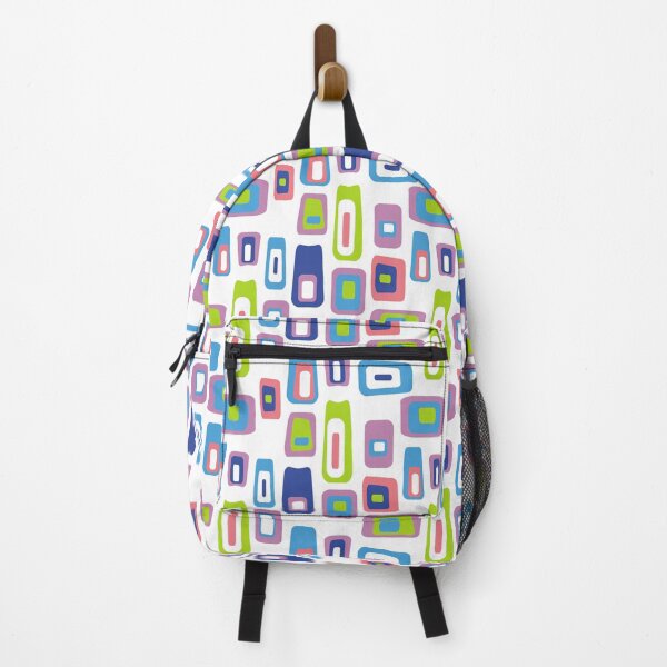 Item preview, Mid-Century Modern Colorful Lozenge Pattern No.1 Pink, Blue, Green, White designed and sold by QuestingPixel.