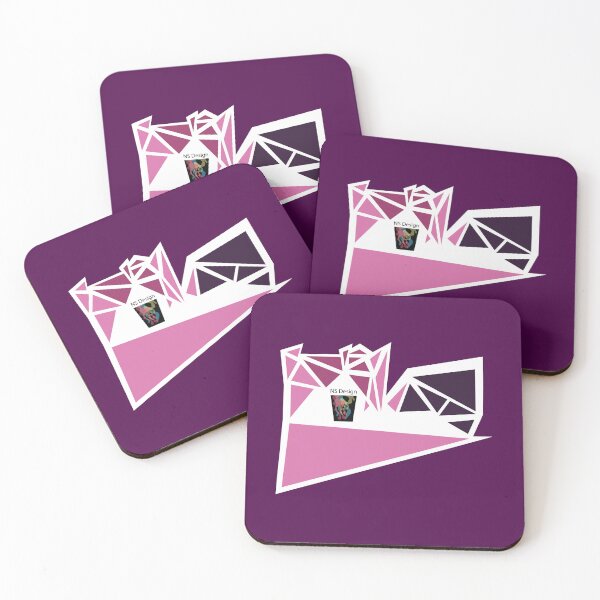 Item preview, Abstract pattern of triangles (compact design) - pink color tints with a White background and outline designed and sold by NS-Design-Shop.