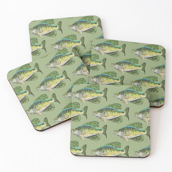 Item preview, Crappie Fish Repeating Seamless Pattern designed and sold by aajfishing.