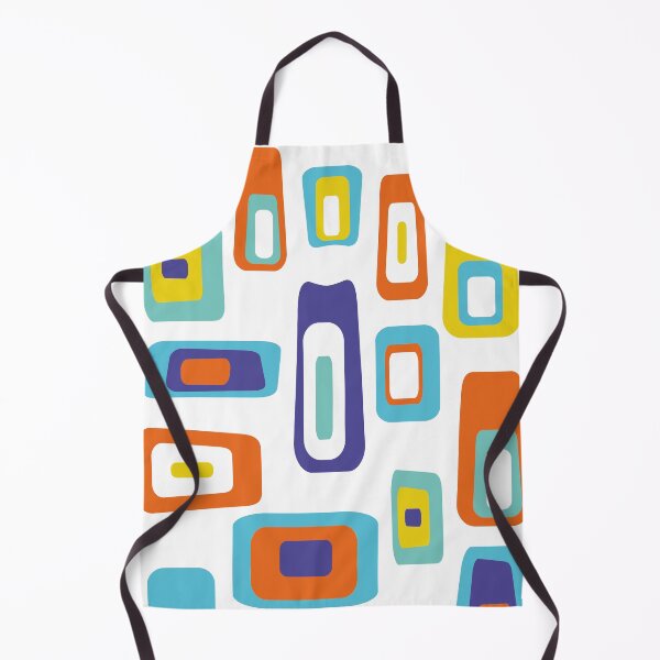 Item preview, Mid-Century Modern Colorful Lozenge Pattern No.1 Orange, Blue, Yellow, White designed and sold by QuestingPixel.