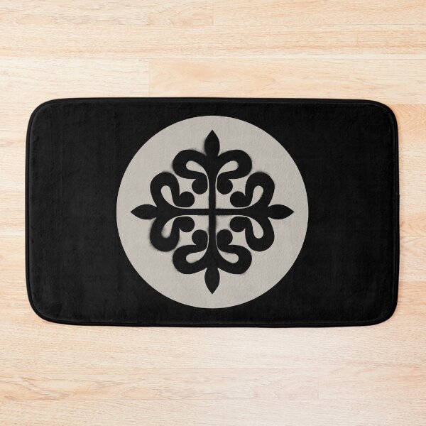 Item preview, Alcantara Cross in paper texture circle with black ink designed and sold by IsisOsiris.