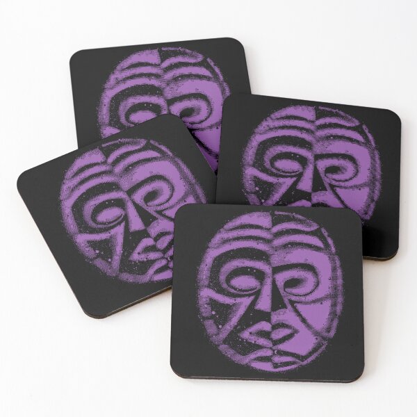 Item preview, Yin yang mask design in purple designed and sold by Anomalypark.