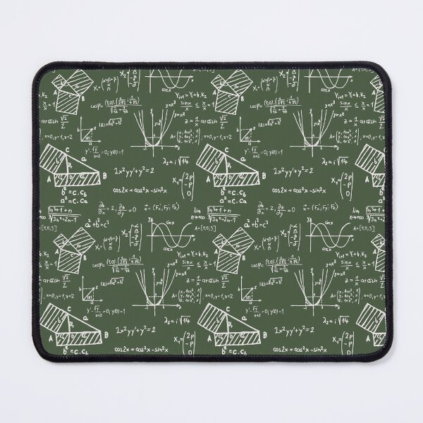 Item preview, Math Problems on Green Blackboard designed and sold by the-Nerdlings.