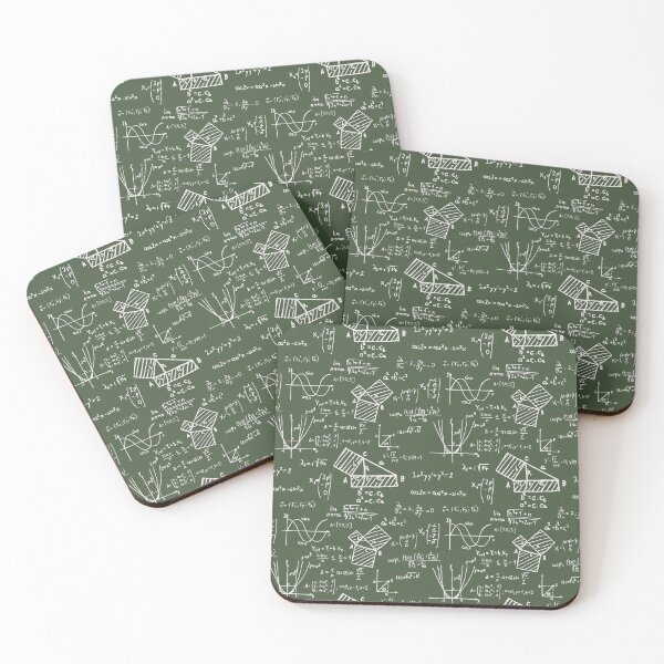 Item preview, Math Problems on Green Blackboard designed and sold by the-Nerdlings.