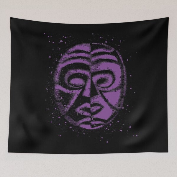 Item preview, Yin yang mask design in purple designed and sold by Anomalypark.