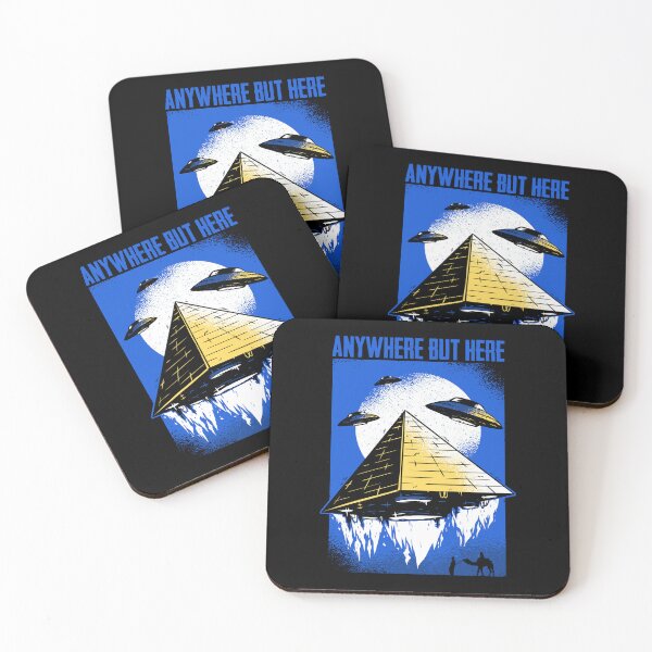 Item preview, Anywhere But Here Funny Alien For Extraterrestrial Life Fans designed and sold by Nessshirts.