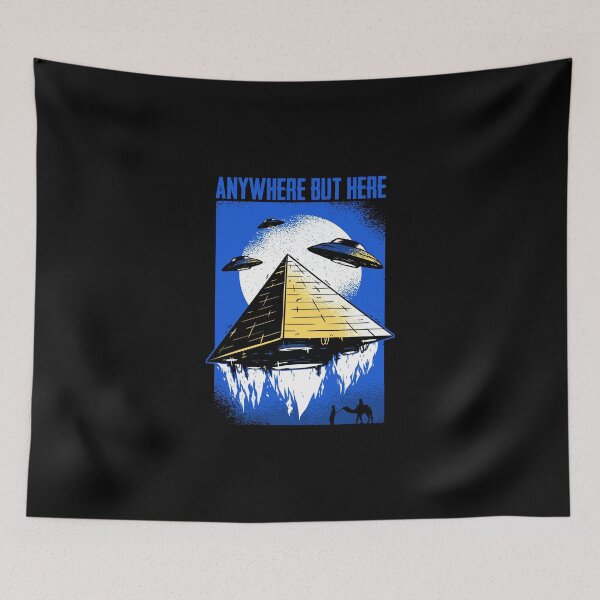 Item preview, Anywhere But Here Funny Alien For Extraterrestrial Life Fans designed and sold by Nessshirts.