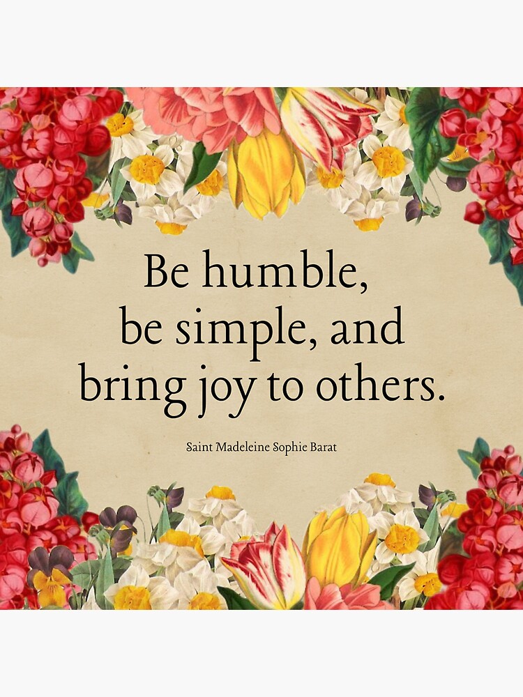 "St. Madeleine Sophie Barat Quote sticker/print" Sticker for Sale by