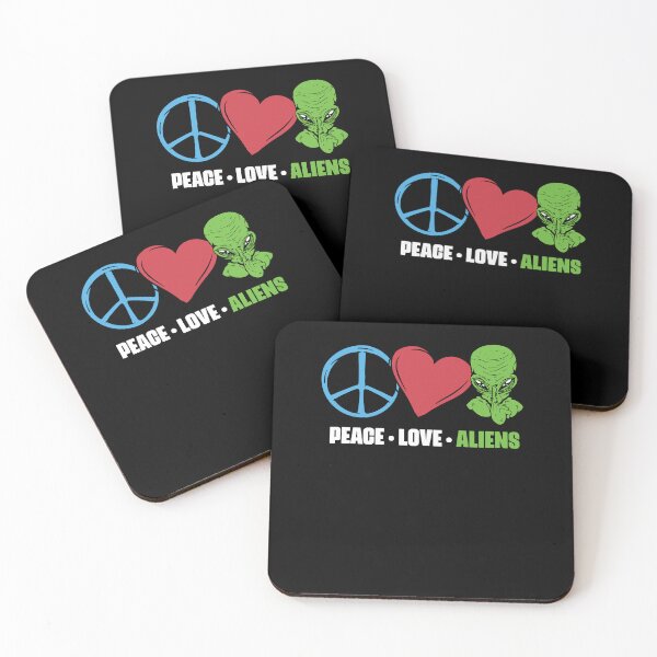 Item preview, Peace Love Funny Extraterrestrial Life For An Alien Believer designed and sold by Nessshirts.
