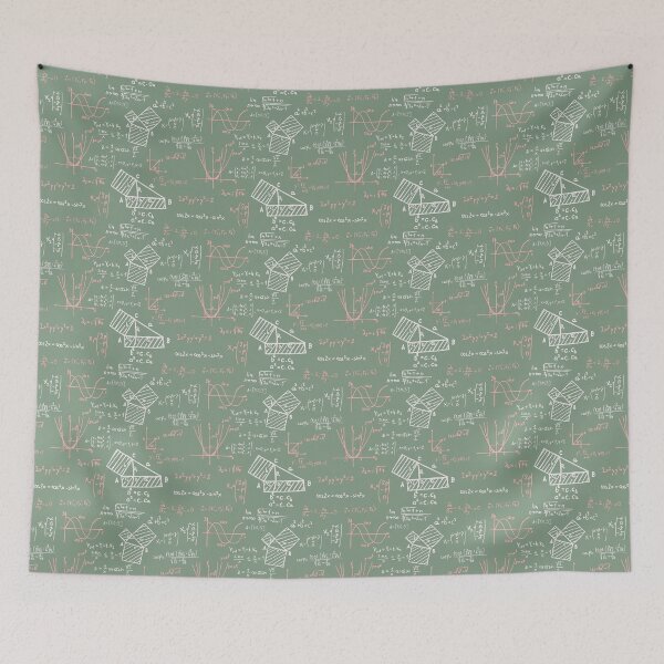 Item preview, Math Problems on Light Green Board designed and sold by the-Nerdlings.